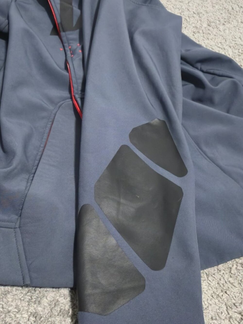 New Fox Racing Bionic Brawled Jacket Charcoal Grey Red Mens Size L Softshell DWR - Picture 5 of 5